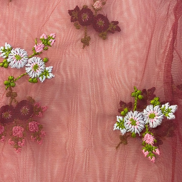 Free People Embroidered Floral Lace Longsleeve Top - Picture 5 of 5